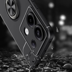 &Theta;ή&kappa;&eta; Ancus AutoFocus Shock Proof with Ring Holder for Xiaomi Redmi Note 13 Pro TPU Black