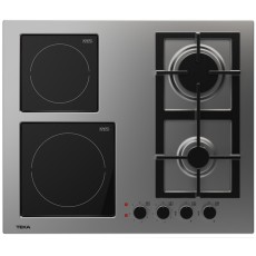 Built-in Stainless Steel & Electric Gas Hob TEKA Standalone 2 & 2 Zones 60cm EFX 60.1 2G 2H AI AL BTN Silver
