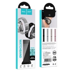 Watchband Hoco WA26 42/44/45/49mm Stainless Steel + Strong Magnetic &gamma;&iota;&alpha; Apple Watch series 1/2/3/4/5/6/7/8/9/SE/SE2/Ultra/Ultra2 Black