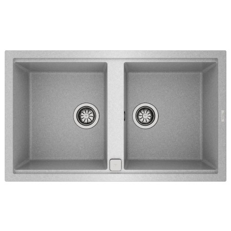 Liquid Granite Sink TEKA Double Bowl  for Built-in Installation 86x51cm NOVA 90 MAESTRO Stone Grey
