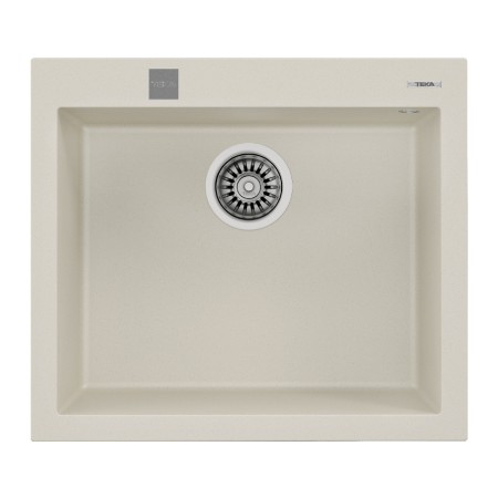 Liquid Granite Sink TEKA Single Bowl  for Built-in Installation 57x50cm FORSQUARE 50  MAESTRO Bright Cream