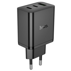 Travel Charger Hoco N50 Scenery 45W with 2 x USB-C and 1 &chi; USB-A  Black