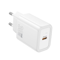 Travel Charger Hoco N62 Gentle Single Port USB-C Quick Charge 30W 5V 3.0A White