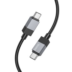 Data Cable Hoco X110 Honorific USB-C to USB-C 60W  Black 1m