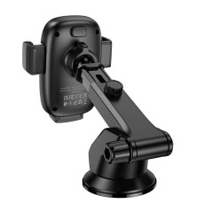 Car Mount Hoco HW32 Crown with Wireless Charger up to 15W 4.5"-7" Black