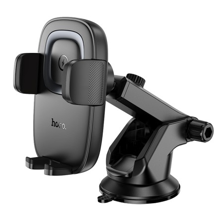 Car Mount Hoco HW32 Crown with Wireless Charger up to 15W 4.5"-7" Black