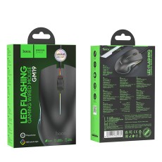 Wired Gaming Mouse Hoco GM19 Enjoy 3 Buttons with Lighting 1000 DPI Black