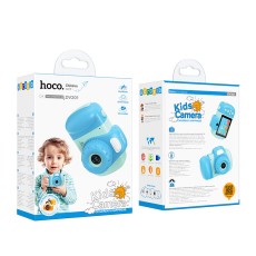 Hoco DV201 Dual Lens Kids Camera 2.4" IPS HD Screen 600mAh Support Memory Card up to 32G Blue