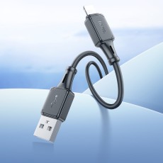 Data Cable Hoco X101 Assistant USB-A  to Lightning 2.4A  Black 1m