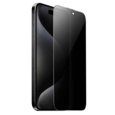 Tempered Glass Hoco A34 Plus 9D Large Arc Dustproof Anti-spy 0.4mm για Apple iPhone 16 Pro Max
