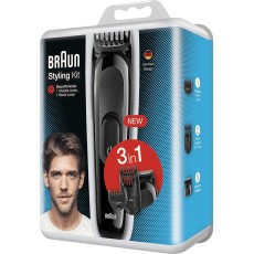 Set Rechargeable Trimmer Braun SK2000 3 in 1 Suitable for Trimming and Styling