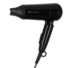 Hair Dryer Braun HD350 Satin Hair 3 Style & Go 1600W 2 Heating Levels Black