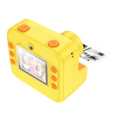 Hoco DV200 Kids Dual HD Camera 2.0" Screen 800mAh able to Print Photos Yellow-Orange