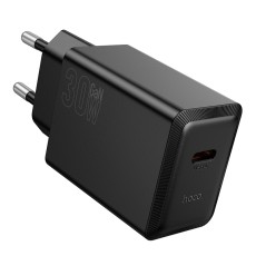 Travel Charger Hoco N70 Nuevo Single Port GaN PD30W USB-C 5V 3.0A Black