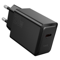 Travel Charger Hoco N68 Nuevo Single Port PD20W USB-C 5V 3.0A Black