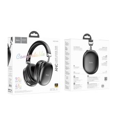 Wireless Stereo Headphone Hoco W35 Max V5.4 800mAh with Micro SD and AUX ports ANC Black