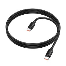 Data Cable Hoco X115 Surpass USB-C to USB-C 240W 5A  Fast Charging Black 1m