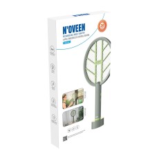 N'oveen IKN145 Electric Insect Killer 4W UV Light 30m&sup2; 2 in 1 with Rechargeable Battery 1200mAh Grey-Green