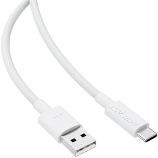 Data Cable Acefast C18-04 USB-A  to USB-C 3A Fast Charge USB2.0 Braided White 1.2m