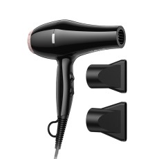 Travel Hair Dryer Hoco HP17 1650W with 2 Airflow and 3 Temperature Levels Max Speed 1900Rpm Black