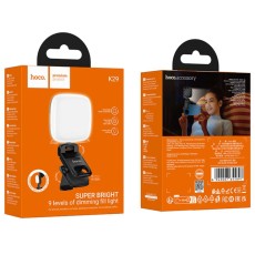 LED Light Hoco K29 Wonder 300mAh with 9 Lighting Options from Warm to Cool White Light and Clamp Holder