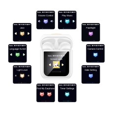 Wireless Hands Free Hoco EW86 Cat v5.4 300mAh 3.5h Talk Time and Multi-function Smart Touch Screen White
