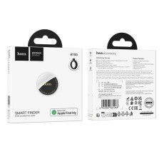 Hoco Tag E100 Anti-Lost Device Only for iOS Works With Apple Find My Network with Protective Case with Strap Hole White