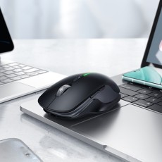 Bluetooth Rechargeable Mouse Hoco GM40 Dixon RGB Wireless 2.4GHz Bluetooth 5.0 with 7 Buttons 1600 DPI Black