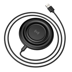 Wireless Charger Borofone BQ40 Crown Magnetic Magsafe 15W with USB-A Cable Black