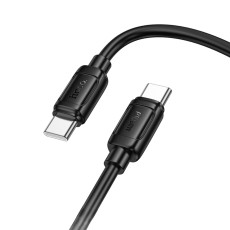 Cable Hoco X115 Surpass USB-C to USB-C PD60W 3.0A Black 1m