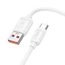 Cable Hoco X115 Surpass USB-A to USB-C 100W 5A White 1m