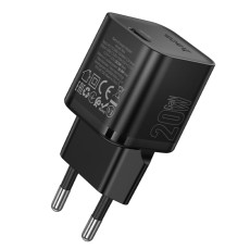 Travel Charger Hoco N64 Ingenious Single Port GaN PD20W USB-C 5V 3.0A Black