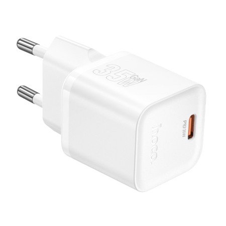 Travel Charger Hoco N66 Ingenious Single Port GaN PD35W USB-C 5V 3.0A White