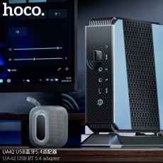 Wireless Adapter Hoco UA42 USB Bluetooth v5.4 Black