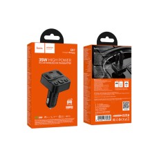 Bluetooth FM Transmitter Hoco E87 Delta 35W with 2xUSB-A and 1xUSB-C PD20W BT v5.4 Supports USB Music Playback and Calls