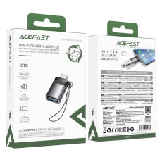 Adaptor Acefast J7 USB-A  to USB-C Mini OTG USB3.0 10Gbps Black