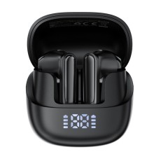Wireless Earphones Hands Free Acefast W2 TWS v5.4 400mAh 8hr Working Time ANC with 4-Mic ENC Technology IPX4 and LED Digital Display Black