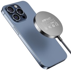 Wireless Charger Acefast E24 15W MagSafe Compatible and Qi2 Compliant Black