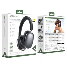 Wireless Headphone Stereo Acefast H9 500mAh v5.4 30dB ANC with Microphone and Control Button Black