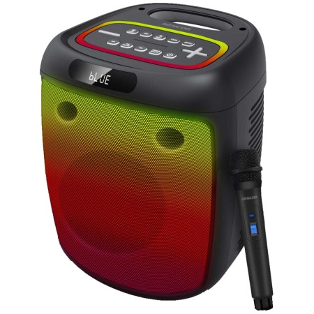 Wireless Bluetooth Speaker Sencor PARTYCON 100W TWS AUX 3.5mm, BT v5.0, USB, FM, Microphone, LED Lighting, IPX4 and Powerbank Function