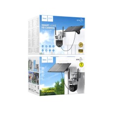 IP Camera Hoco DI76 Feather Solar Powered FullHD IP65 355&deg; Dual Camera Full Colour Night Vision Two-Way Voice Intercom Motion Detection