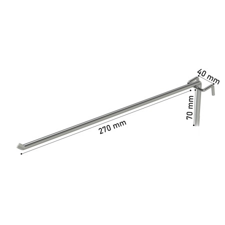 Hook 27cm Metal for Grid Panel