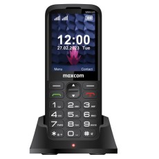 Maxcom MM445 4G (Dual Sim) 2.8" with Dock Station, Large Buttons, FM Radio, Torch and Emergency Button Black