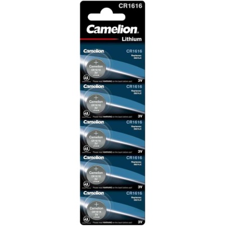 Buttoncell Lithium Camelion CR1616 3V Pcs. 5