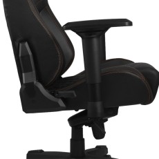 Gaming Chair Yenkee YGC 200BK FORSAGE XL Black with Scratch Resistant PU Leather and 4D Armrest Adjustment Max. Load 150kg