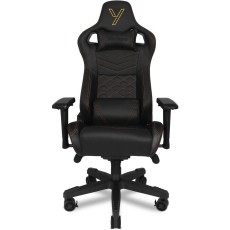 Gaming Chair Yenkee YGC 200BK FORSAGE XL Black with Scratch Resistant PU Leather and 4D Armrest Adjustment Max. Load 150kg