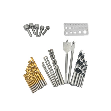 Energizer 3BIK00 Drill Bits 30 Piece Set, Multi-Material, Steel Bits with Titanium Coating