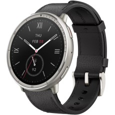 Smartwatch Amazfit Active 2 (Round Premium) 1.32" AMOLED  GPS NFC 5 ATM Call Version Black Leather Strap