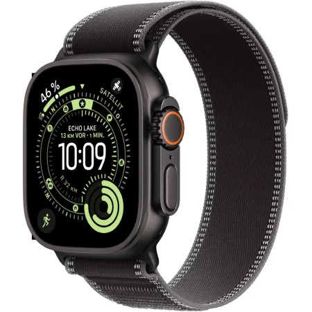 Apple Watch Ultra 3 49mm GPS eSIM NFC IP6X Titanium Case Black with Charcoal Trail Loop MF1H4QF/A