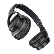 Wireless Foldable Headphones Stereo Acefast H10 500mAh v5.4 Hi-Fi with Microphone AUX USB-C Black